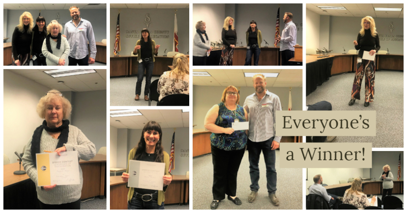 Classy Toasters Evaluation Speech Contest 2/27/2019